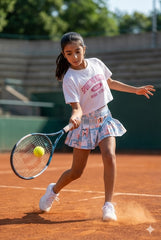 Girls Multi Sport 4D Stretch Boxy tee